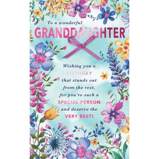 Picture of TO A WONDERFUL GRANDDAUGHTER BIRTHDAY CARD